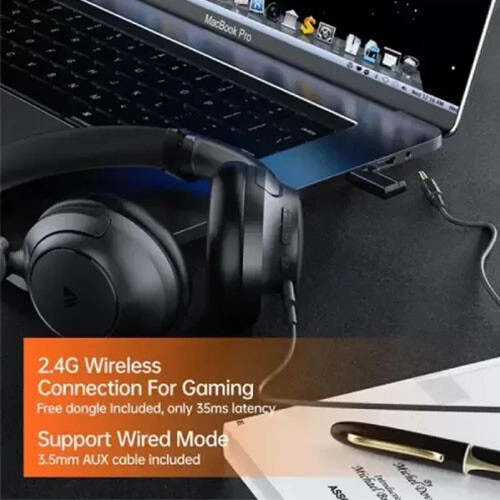 Weofly Tour ANC Bluetooth 5.4 Headphone (Black) - 2