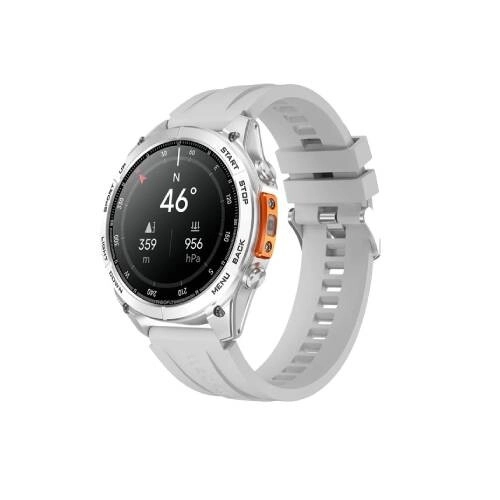 Weofly Conquer 3 1.43-inch AMOLED AOD Display Smartwatch - Silver - 1