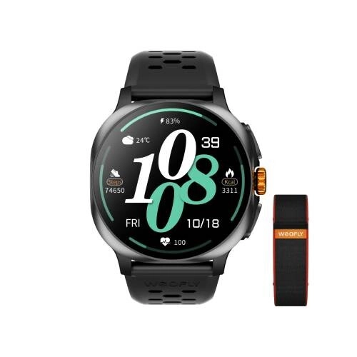 Weofly Vive 2 1.43 Inch Outdoor Smartwatch - Black