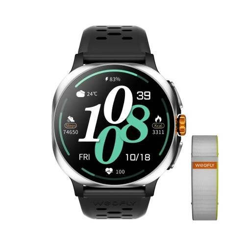 Weofly Vive 2 1.43 Inch Outdoor Smartwatch - Silver