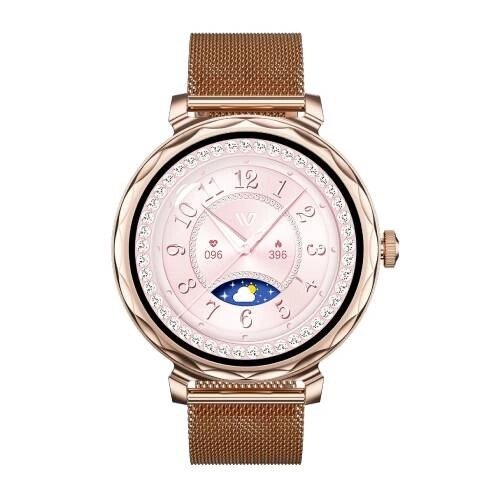 Weofly Lulu 2 1.32 Inch AMOLED Bluetooth Smartwatch - Gold