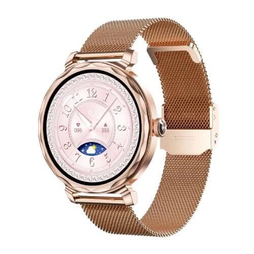 Weofly Lulu 2 1.32 Inch AMOLED Bluetooth Smartwatch - Gold - 1