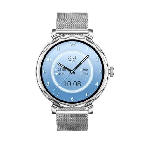 Weofly Lulu 2 1.32 Inch AMOLED Bluetooth Smartwatch - Silver