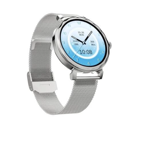Weofly Lulu 2 1.32 Inch AMOLED Bluetooth Smartwatch - Silver - 1