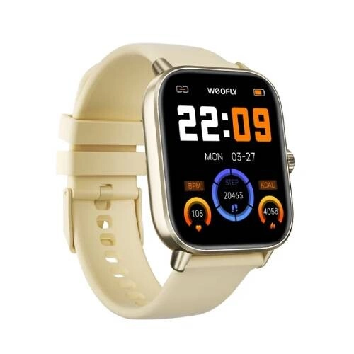 Weofly Active 3 1.82 Inch Bluetooth Calling Smartwatch - Gold - 1