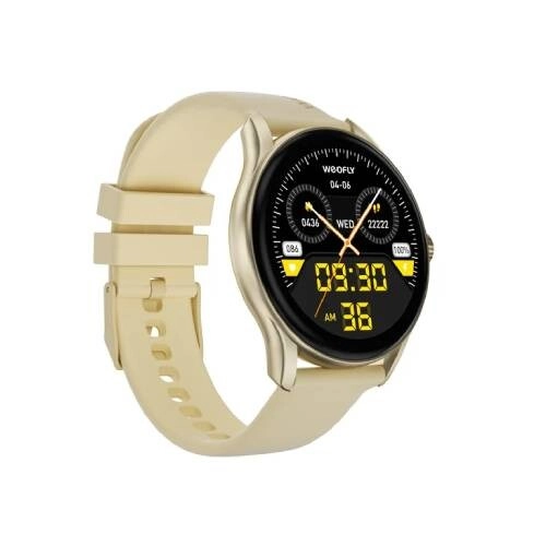 Weofly Spirit 3 1.39 Inch Bluetooth Calling Smartwatch - Gold - 1