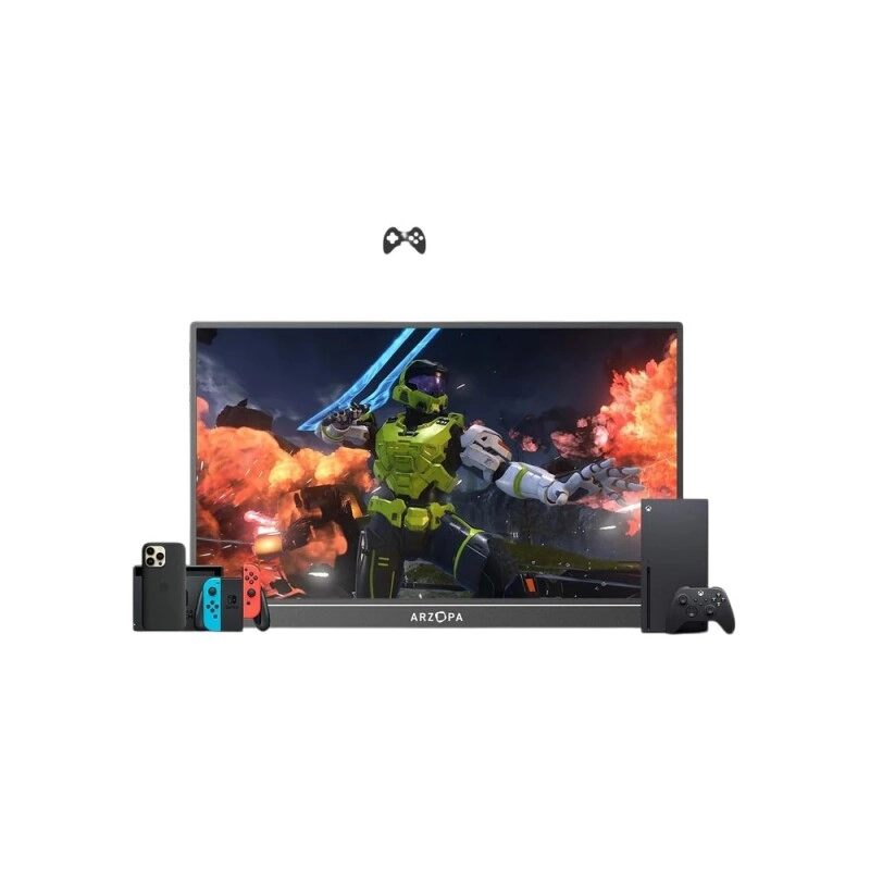 Arzopa Z1RC 2.5K Portable Monitor-Brilliant QHD Display (PMA6002) - 2