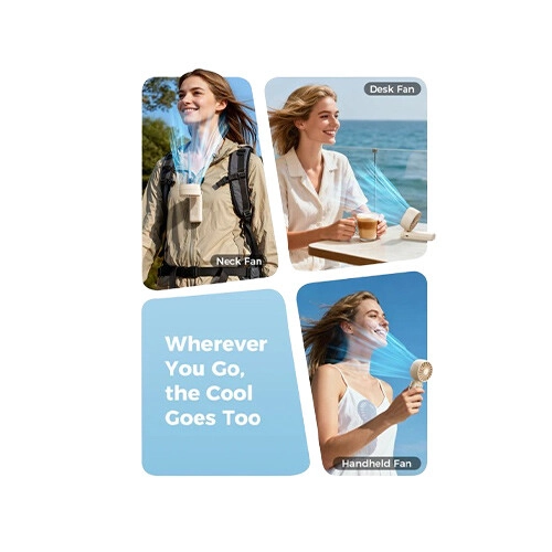 Aecooly Halo04 3600mAh Portable Handheld Fan Beige - 5