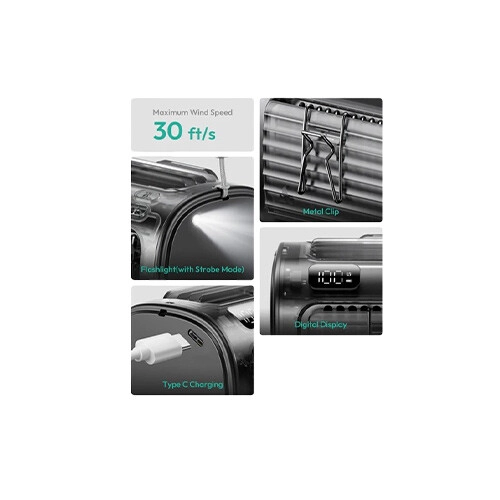 Aecooly Flow 01 9000mAh 4 in 1 High Velocity Waist Fan - 3