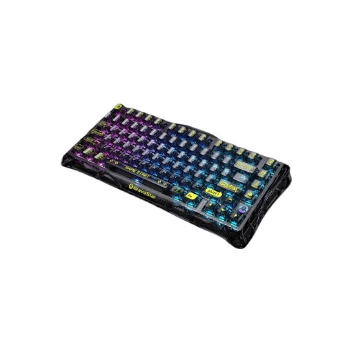 Gravastar Mercury K1 Lite Tri-Mode Mechanical Keyboard (Transparent Black) - 1