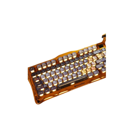 GravaStar Mercury K1 Pro Battle-Worn Yellow Keyboard - 2