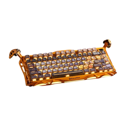 GravaStar Mercury K1 Pro Battle-Worn Yellow Keyboard - 3