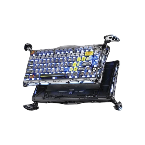 GravaStar K1 Pro Interstellar Silver Keyboard