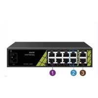 Genata GNT-ES10ED-P AI PoE Switch (8 PoE Ports & 2 Uplink Ports)