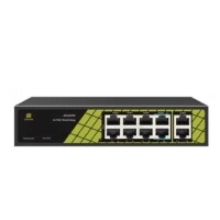 Genata GNT-P9828V6 10-Port AI PoE Switch with 250m Transmission