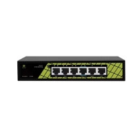 Genata GNT-ES06ED-P 6-Port  PoE Switch with AI Watchdog  (65W Power)