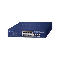 Planet FSD-1008HP 8-Port 10/100TX 802.3at PoE + 2-Port 10/100TX Desktop Switch