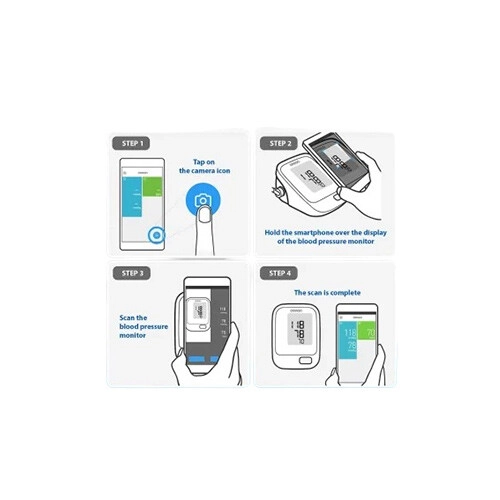 Omron HEM-7121J Digital Blood Pressure Monitor (White) - 2