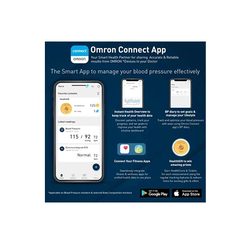 Omron HEM-7140T1 Digital Blood Pressure Monitor (Medium Cuff) - 2