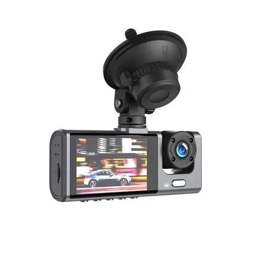 XO XJ03 front rear recorder FHD Car Camera - Black