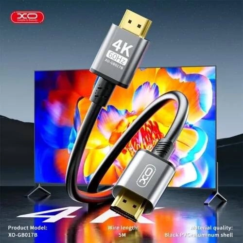 XO GB017B 5M 4K HDMI Cable - 1