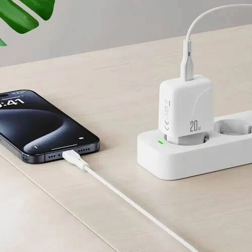 XO L141 20W Fast Charger Adapter with Type-C Cable - 1