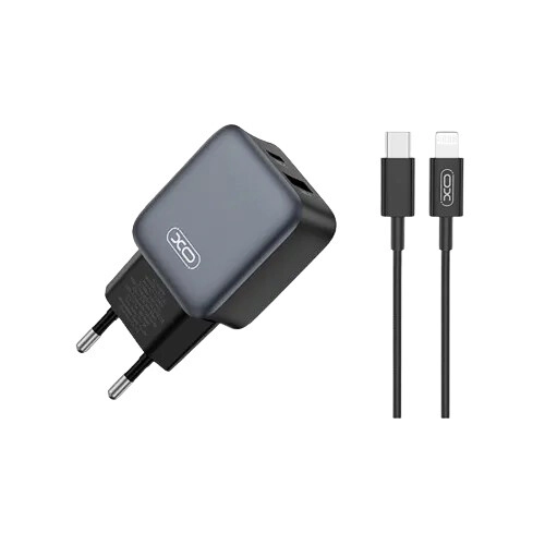 XO L154 EU 20W PD Fast Charger Adapter with Lightning Cable
