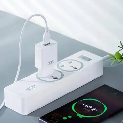 XO L99 EU 2.4A Fast Charger Adapter with Type-C Cable - 1