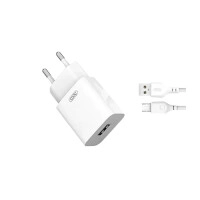 XO L99 EU 2.4A Fast Charger Adapter with Micro USB Cable