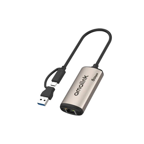 Amalink AL-UE65 USB-C/USB 3.0 to 5 G Ethernet Adapter