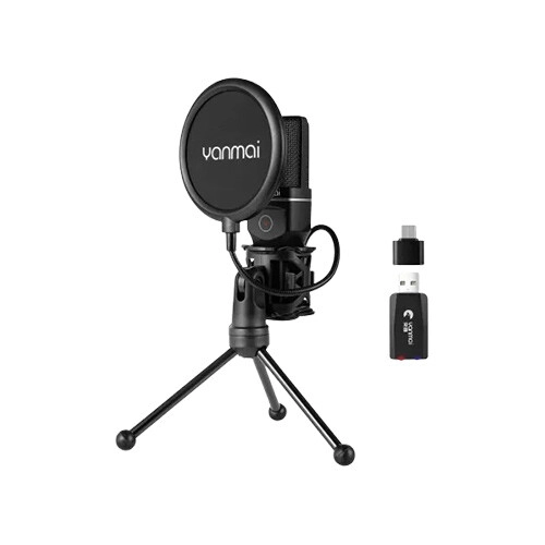 Yanmai SF-777W RGB Wireless Gaming Microphone with USB-A Receiver