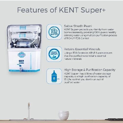 Kent Super Plus 8L White Water purifier - 1