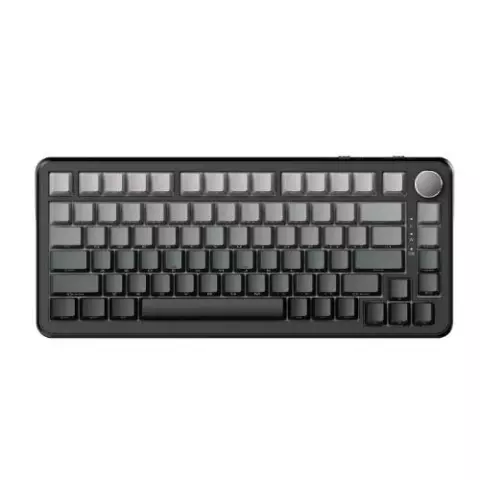 Ajazz AK820 MAX Plus Gradient Gray Tri-Mode Mechanical Keyboard