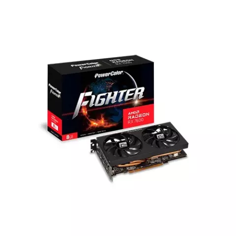 PowerColor Fighter AMD Radeon RX 7600 8GB GDDR6 Graphics Card