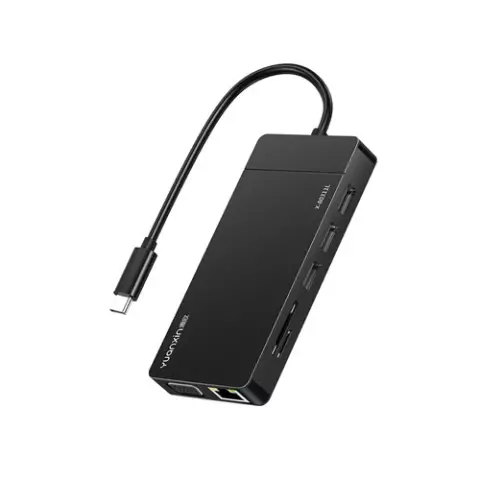 Yuanxin Type-C Male to HDMI SD & PD Female Black Converterer