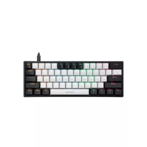 LEAVEN K620 WIRED MECHANICAL KEYBOARD WHITE