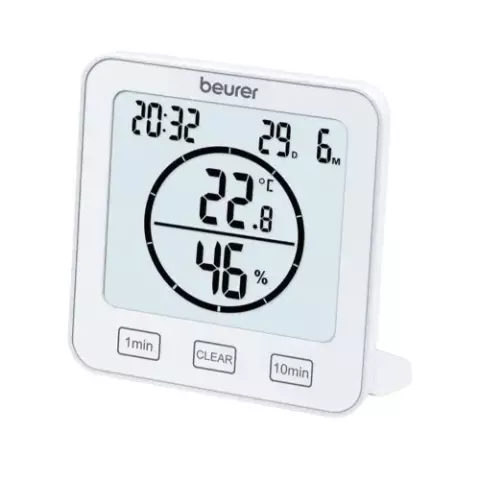 Beurer HM 22 Indoor Thermo Hygrometer (White)