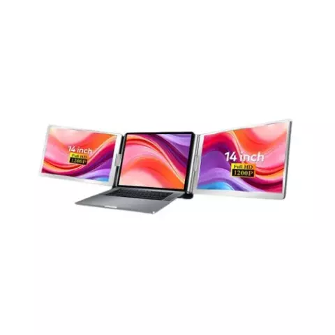 Fopo Triple Screen 14 Inch Portable Laptop Monitor