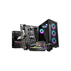 AMD RYZEN 5 7500F MSI PRO B650M-P 16GB RAM 500GB SSD GAMING PC WITH  RTX 3060 12GB GRAPHICS