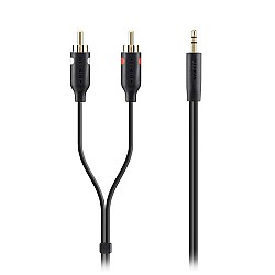 Belkin F3Y116BT2M Mini-Stereo to RCA Audio Cable