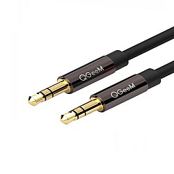 Qgeem QG-AU04 3.5mm Male to Male Black Audio Cable