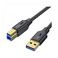 QGEEM CVQ20-18 USB Type-A Male to USB Type-B Male Black Printer Cable