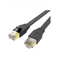 Qgeem QG-OT0605 Cat-6 5 Meter Black Flat Network Cable