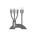 RIVERSONG C19 INFINITY III 3 IN 1 USB CHARGING AND DATA TRANSFER 1 METER CABLE