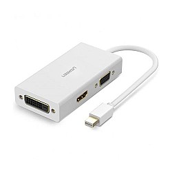 Ugreen Mini DP Male to HDMI, VGA, DVI Female Converter (20417)