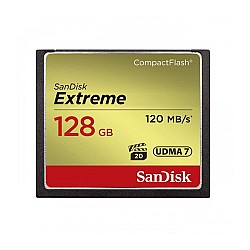 SANDISK EXTREME 128GB COMPACT FLASH MEMORY CARD