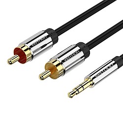 VENTION BCFBI 3.5MM MALE TO 2RCA MALE AUDIO CABLE