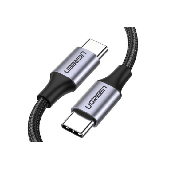UGREEN CABLE USB TYPE C USB TYPE C QUICK CHARGE 480 MBPS CABLE 60W 3A 1M BLACK-GRAY
