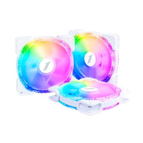 1STPLAYER M1-D LED 3 PACK PC COOLING CASE FAN (WHITE)