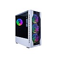 1ST PLAYER DK-D4 ATX GAMING CASE WITH 4 FANS (WHITE)